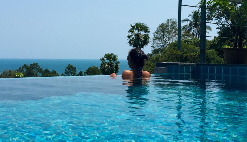 Ko Samui Seaview Pool Villa Seren With Car Laem Set Beach Oda fotoğraf